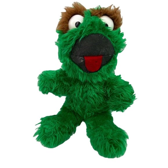 Vintage Knickerbocker Sesame Street Oscar the Grouch Plush Stuffed Animal 16"
